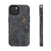 Black Golden Marble - iphone Tough Cases - phone cases